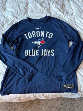 Nike MLB Toronto Blue Jays Authentic Dri Fit Long Sleeve XL